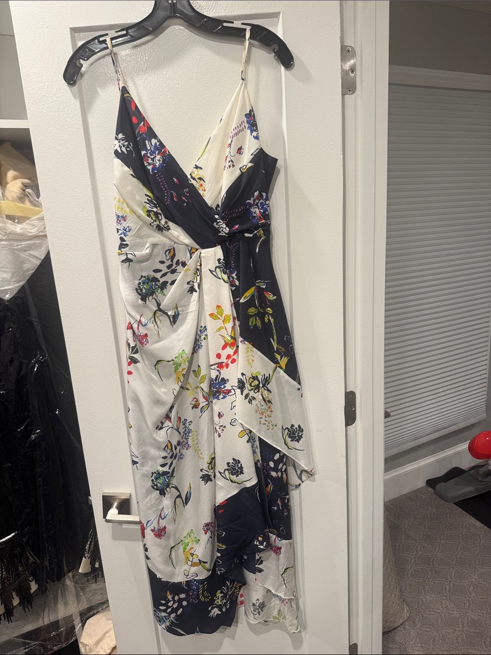 Tanya Taylor Catia silk asymmetrical dress